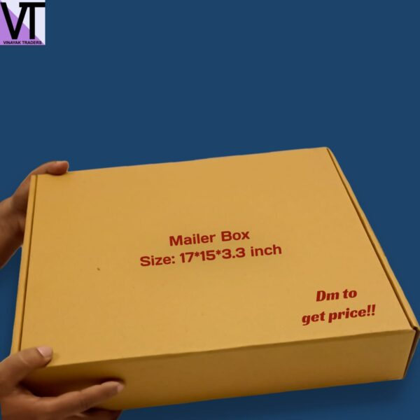 corrugated mailer box-17x15x3.3 inch-pack of 10 - Image 2