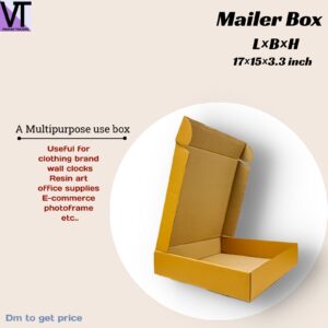 corrugated mailer box-17x15x3.3 inch-pack of 10