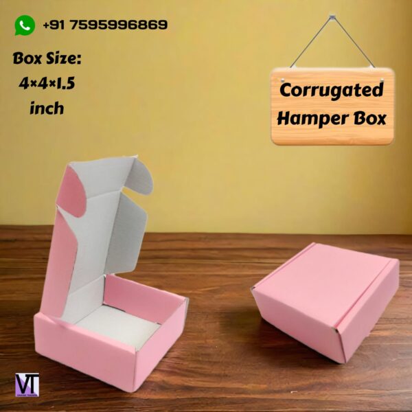 corrugate hamper box-4x4x1.5-pack of 20 - Image 4