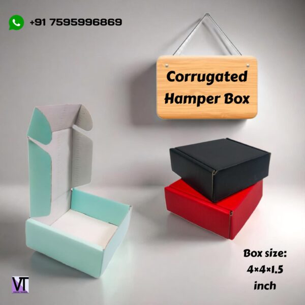 corrugate hamper box-4x4x1.5-pack of 20 - Image 3