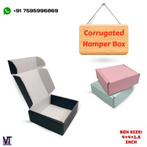 corrugate hamper box-4x4x1.5-pack of 20